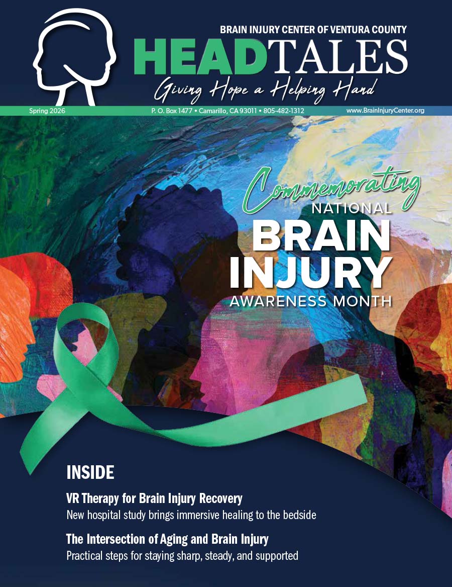 Thumbnail graphic of the Spring 2026 Newsletter:
Brain Injury Awareness Month – Click to open.